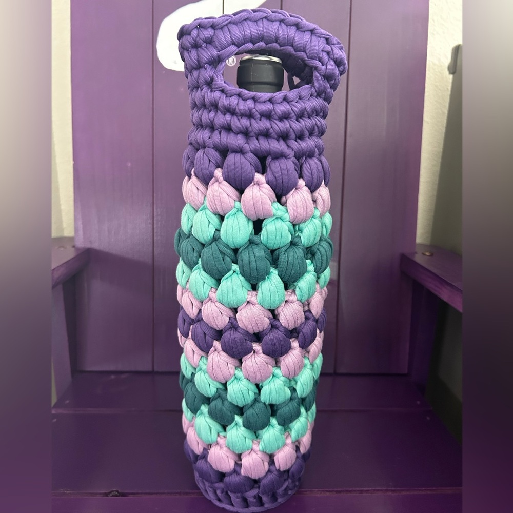 Handcrafted Crochet Wine Tote